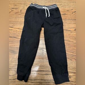 Cat & Jack Boys Black Jogger Pants Elastic Waist Adjustable Drawstring, size 4